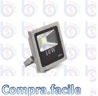 Faro Faretto LED 10W Luce Fredda IP66 Esterno Ultra Slim Water